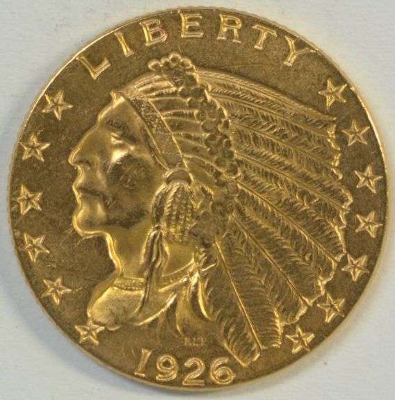 Super flashy 1926 US $2.50 Indian Gold Piece