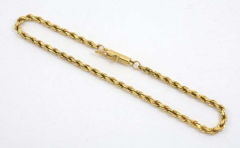 Classic 14K YG Rope Bracelet