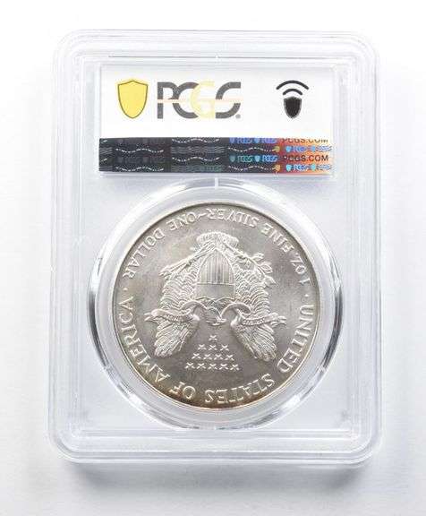 MS69 1994 American Silver Eagle PCGS Beautifully Toned Yellow Sheen