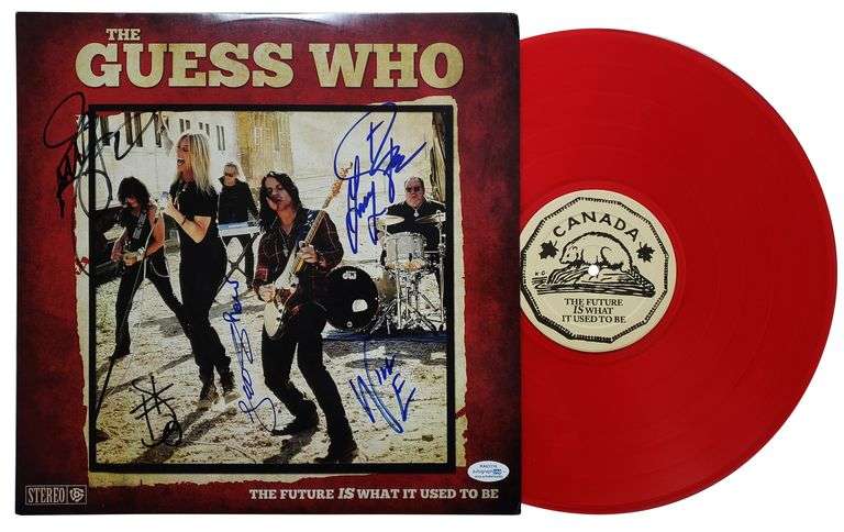 The Guess Who Autographed Signed Album Record LP ACOA
