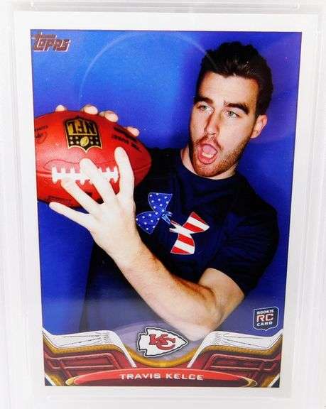 Travis Kelce 2013 Rookie Football Card, Mint 9
