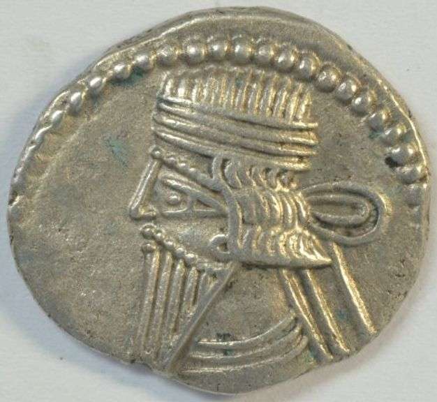 Near Mint Parthia Silver Drachm of Vologases III, 105-147 AD