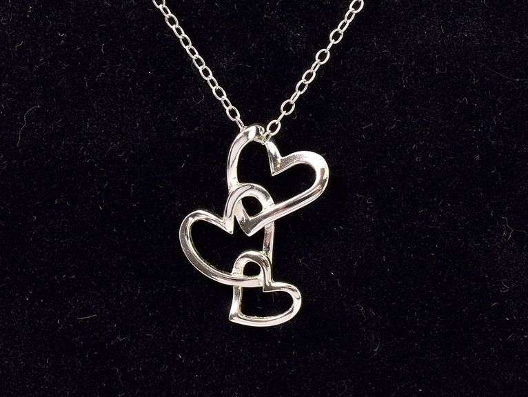 Sterling Silver Heart Pendant Necklace