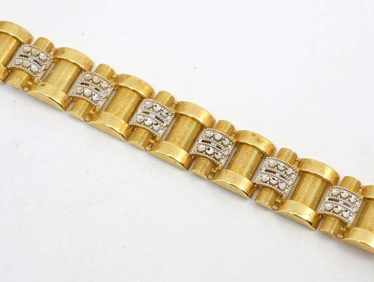 Dazzling Yellow and White Gold Bracelet