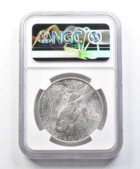 MS62 1922-D Peace Silver Dollar NGC
