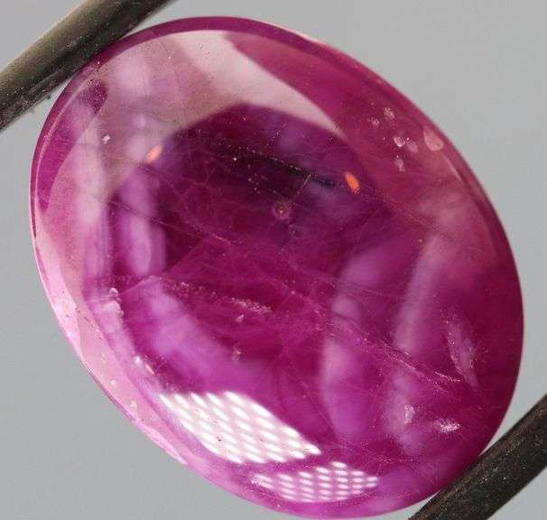 Outstanding 38.35ct bi-color Ruby cabochon -Heated only!