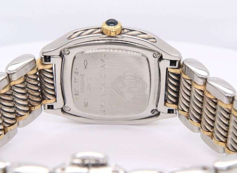 David Yurman throughbred 2 tone diamond watch