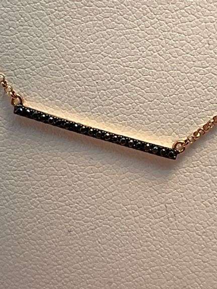BRAND NEW 14K ROSE GOLD AND DIAMOND NECKLACE