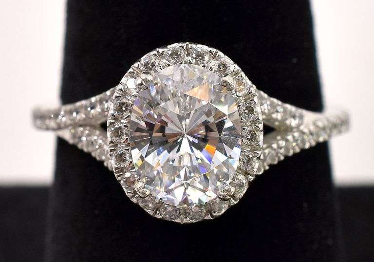 CZ Gem Ring in Sterling Silver