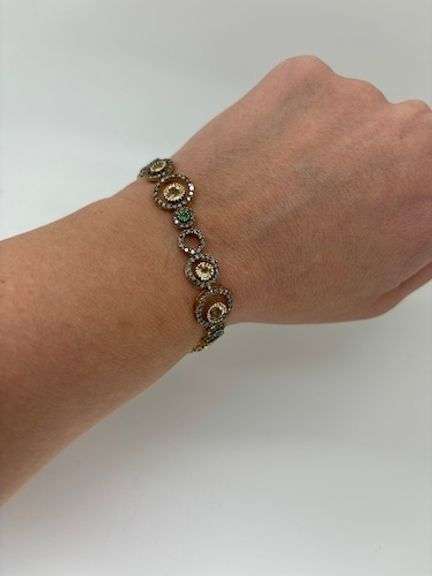 4.00CTW LeVian Diamond & Gemstone Bracelet