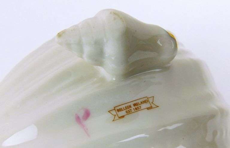 Vintage Belleek Shell Creamer