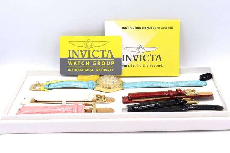 Invicta wildflower mop dial quartz watch