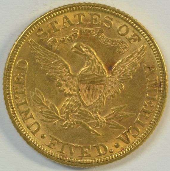 Nice and original 1882 US $5 Liberty Gold Piece in high grade