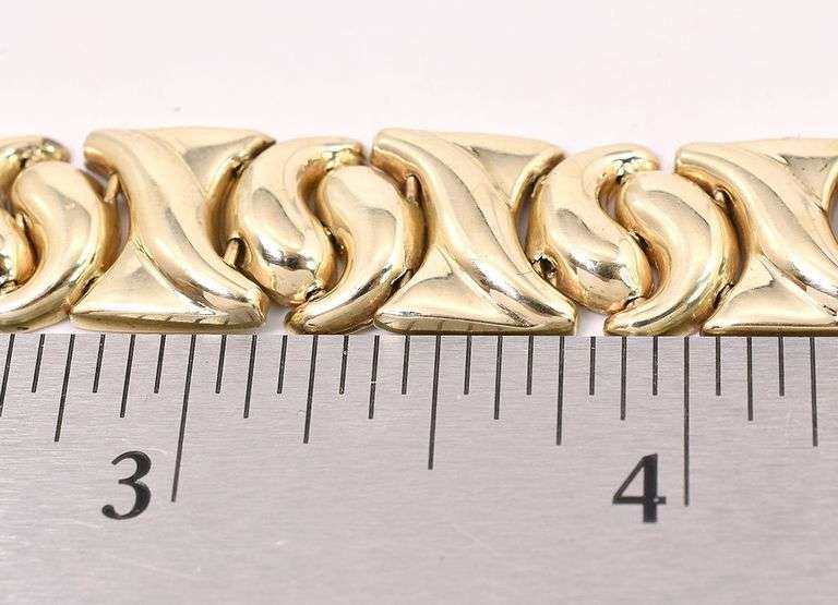 Intricate 14K Yellow Gold Fancy Link Bracelet