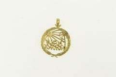 14K Yellow Gold Maui No Ka Oi Hawaii Tropical Travel Charm/Pendant