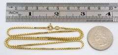 Useful 14K Box Link Necklace