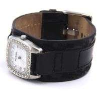 Fossil SQ quartz crystal bezel changeable strap watch with 3 extra straps