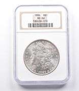 MS66 1886 Morgan Silver Dollar NGC Beautifully Toned