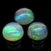 Beautiful 2.66ct unheated Ethiopian jelly opal set