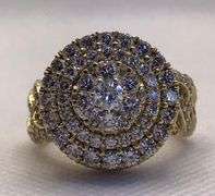 IMPRESSIVE 14K YELLOW GOLD MIAMI CUBAN SHANK DIAMOND MEN’S RING