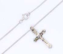 925 Sterling silver cross pendant on chain necklace