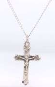 925 Sterling silver cross pendant on chain necklace