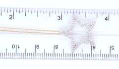 14kt Yellow gold 0.30ctw diamond star pendant on chain