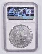 MS70 2022-W Burnished Silver Eagle FDOI NGC