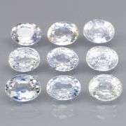 Fantastic 3ct 9 piece Ceylon Sapphire set