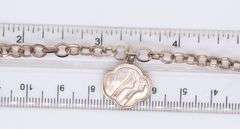 Lot of 2 vintage 925 sterling silver bracelets