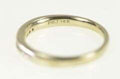 14K White Gold Diamond Classic Vintage Wedding Band Ring