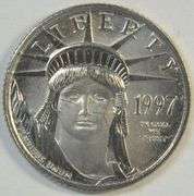 Gem BU 1997 $10 Pure Platinum American Eagle coin