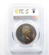 SP67 1971 Canada 1 Dollar Silver PCGS Monster Toning