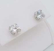 Certified 2.02CTW Diamond Stud Earrings