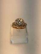 CERTIFIED 14K ROSE GOLD DIAMOND WEDDING SET. 2.45 CARAT