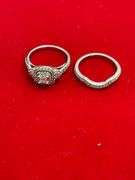 CERTIFIED BRAND NEW 14K WHITE GOLD DIAMOND WEDDING SET