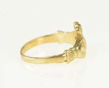 14K Yellow Gold Classic Claddagh Loyalty Symbol Wedding Ring