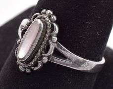Sterling Silver Mother of Pearl Ring