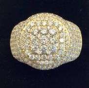 SPARKLING CLASSIC 14K YELLOW GOLD MEN’S DIAMOND RING