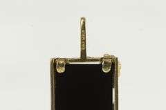 10K Yellow Gold Black Hills Leaf Onyx Soaring Eagle Pendant