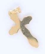 Cross crucifix pendant in 14kt yellow gold