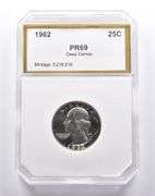 PR69 Deep CAM 1962 Washington Quarter PCI