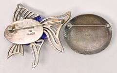 Random Blue Gemstone Pin Lot