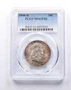 MS63 FBL 1948-D Franklin Half Dollar PCGS Beautifully Toned