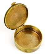 Antique Enameled Clock Face Trinket Box