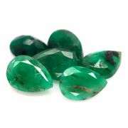 Heavy 10.90ct 6 piece Zambian Emerald set