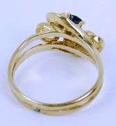 Pretty & Petite 14K Ruby, Sapphire, Diamond Ring