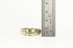 10K Yellow Gold Men's Vintage Classic Wedding Band Ring