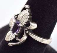 Sterling Silver Amethyst Gemstone Ring
