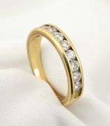Flashy 1 Ct. T.W. Channel Set Diamond Band